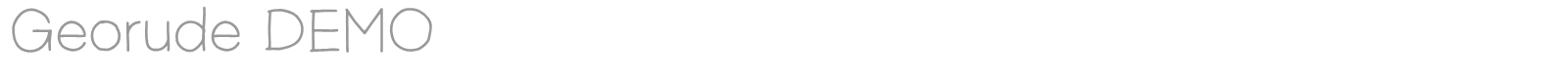Georude font preview